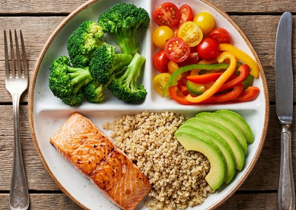 Assiette équilibrée pour diabétique