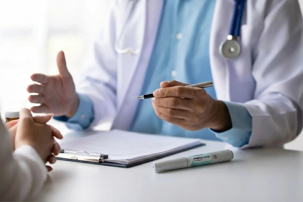 Médecin proposant du Wzgovy à sa patiente
