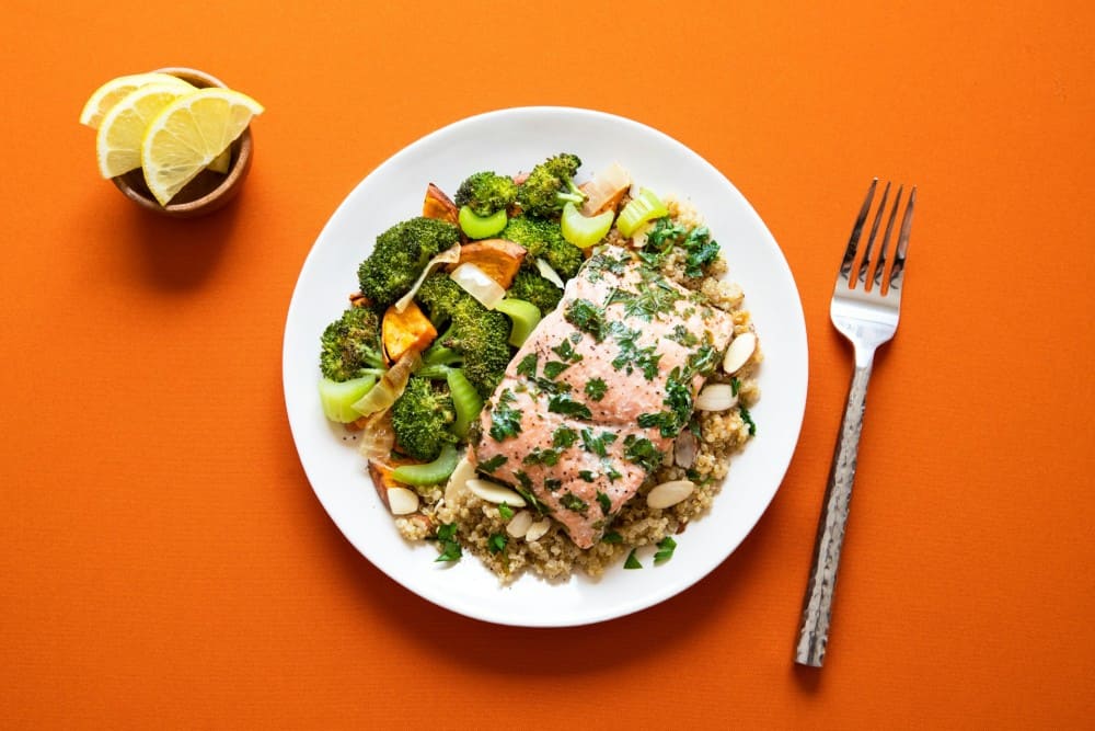 Plats minceur pour maigrir saumon légumes